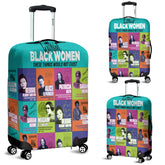 Black Woman Luggage Cover